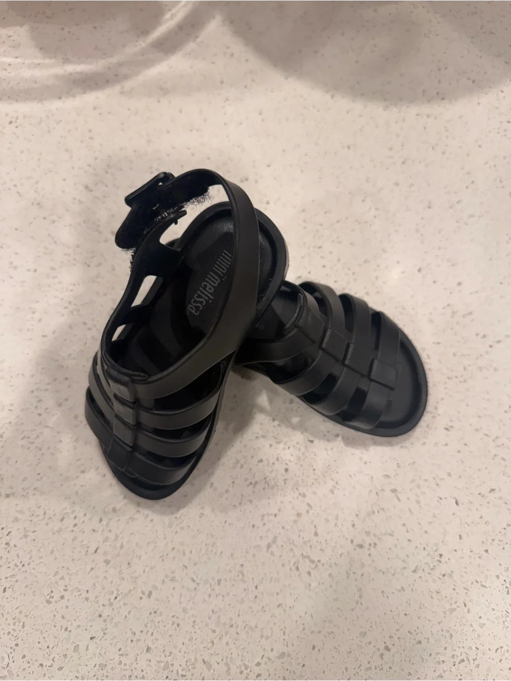 Black Mini Melissa Toddler Shoes